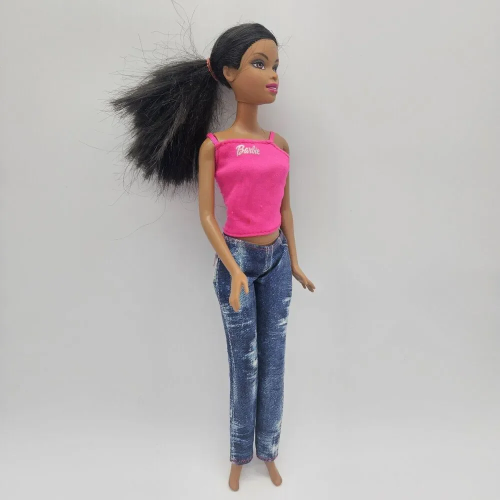 Vtg 1990 Mattel Barbie Doll African American Beautiful Clothed Collectible Toy